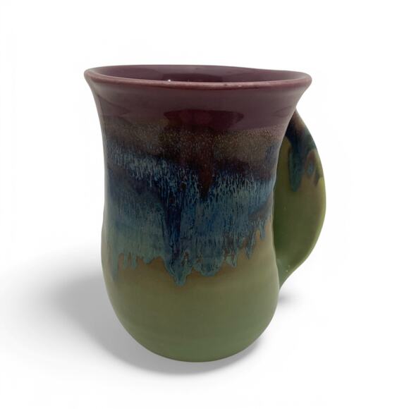Clay In Motion Neher Pottery Hand Warmer Mugs Right Hand Signed 2014 2016 - Picture 4 of 9